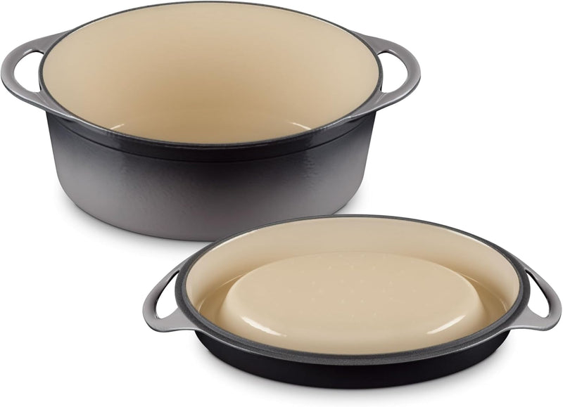 Le Creuset 7 1/4" Traditional Oval Doufeu Oven - Oyster