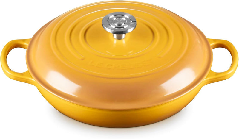 Le Creuset 3 1/2 Qt. Signature Braiser w/Crucible SS Knob - Nectar
