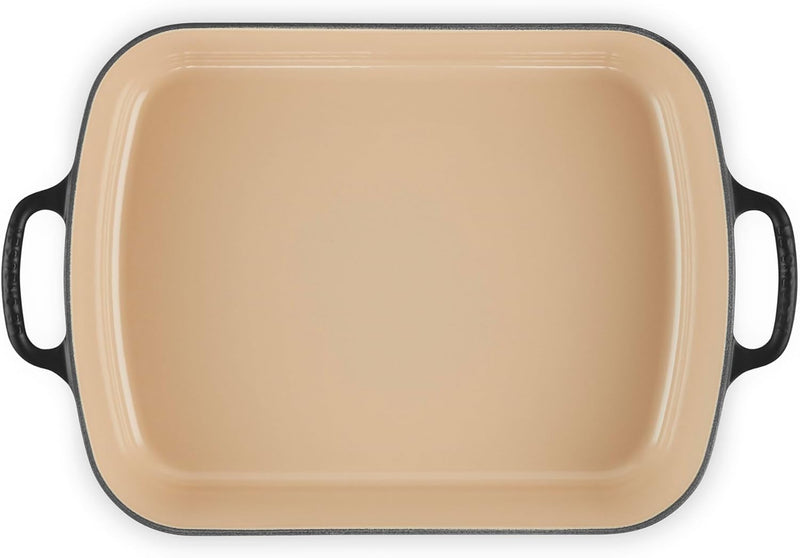 Le Creuset 5 1/4 Qt. (10" x 15 3/4") Signature Rectangular Roaster - Licorice