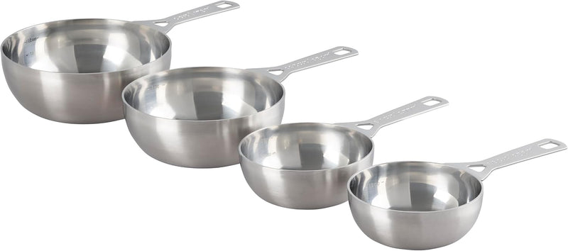 Le Creuset Set of 4 - Batch Baking Measuring Cups - Stainless Steel