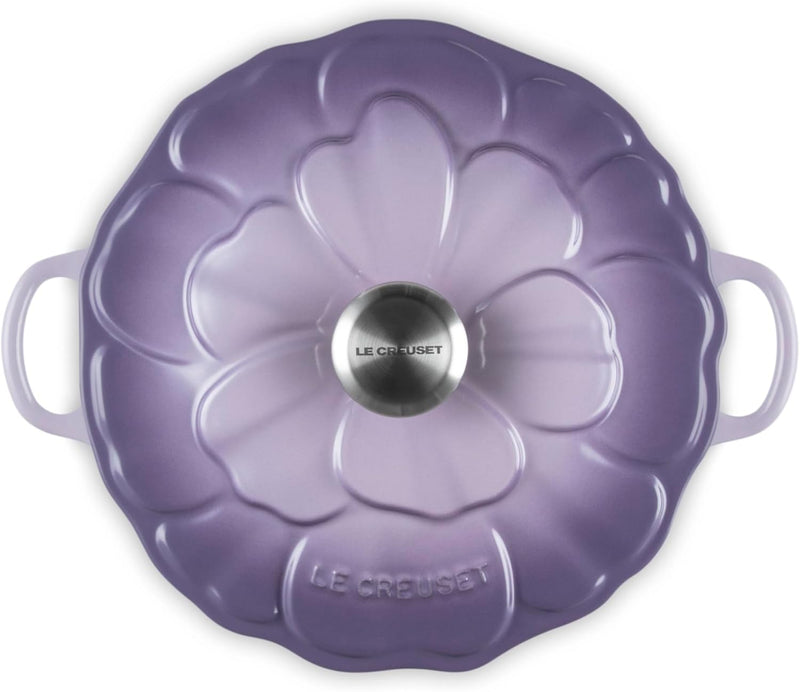 Le Creuset 2 1/4 Qt. Enameled Cast Iron Signature Petal Braiser w/Stainless Steel Knob - Provence