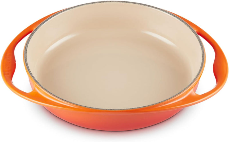 Le Creuset 2 Qt. (9 3/4") Heritage Enameled Cast Iron Tarte Tatin Dish - Flame