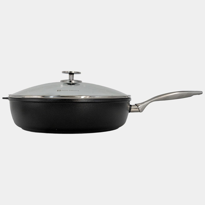 Swiss Diamond - 5.8 Qt. CHD Nonstick Saute Pan w/Glass Lid