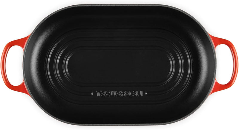 Le Creuset 11 1/2" / 1.5 Qt. Signature Enameled Cast Iron Oval Bread Oven - Cerise
