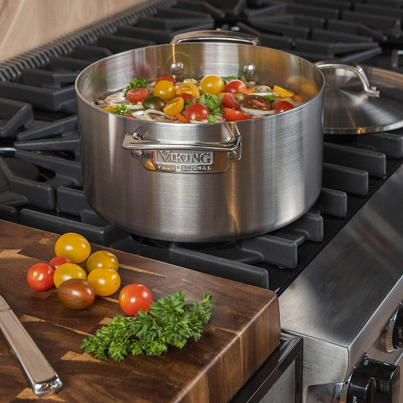 Viking 5-Ply Professional - 6 Qt. Stock Pot w/Lid - Satin Finish