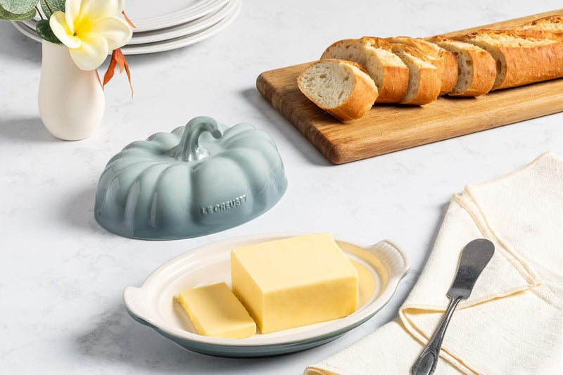 Le Creuset Figural Pumpkin Butter Dish - Olive