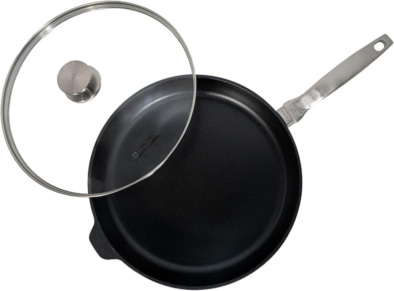 Swiss Diamond - 12.5" CHD Nonstick Fry Pan w/Glass Lid