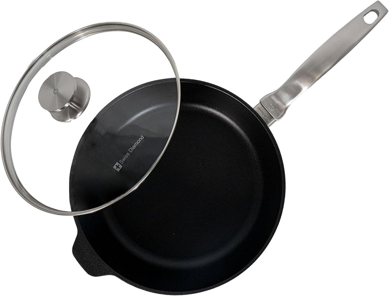 Swiss Diamond - 3.8 Qt. CHD Nonstick Saute Pan w/Glass Lid