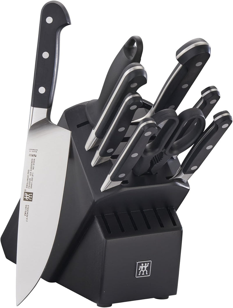 Henckels Zwilling Pro - 10 Pc. Knife Block Set, Black Matte
