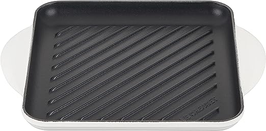 Le Creuset 9.5" Square Grill Pan - White