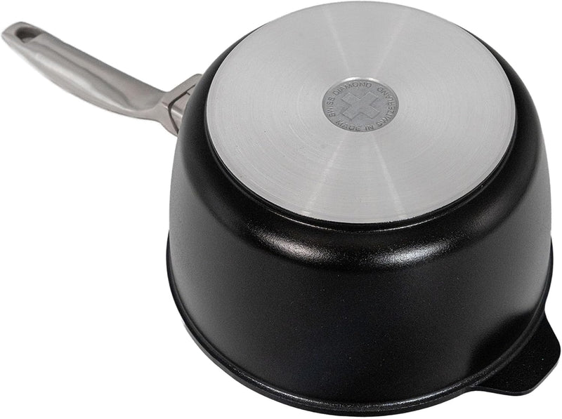 Swiss Diamond - 3.2 Qt. CHD Nonstick Saucepan w/Glass Lid