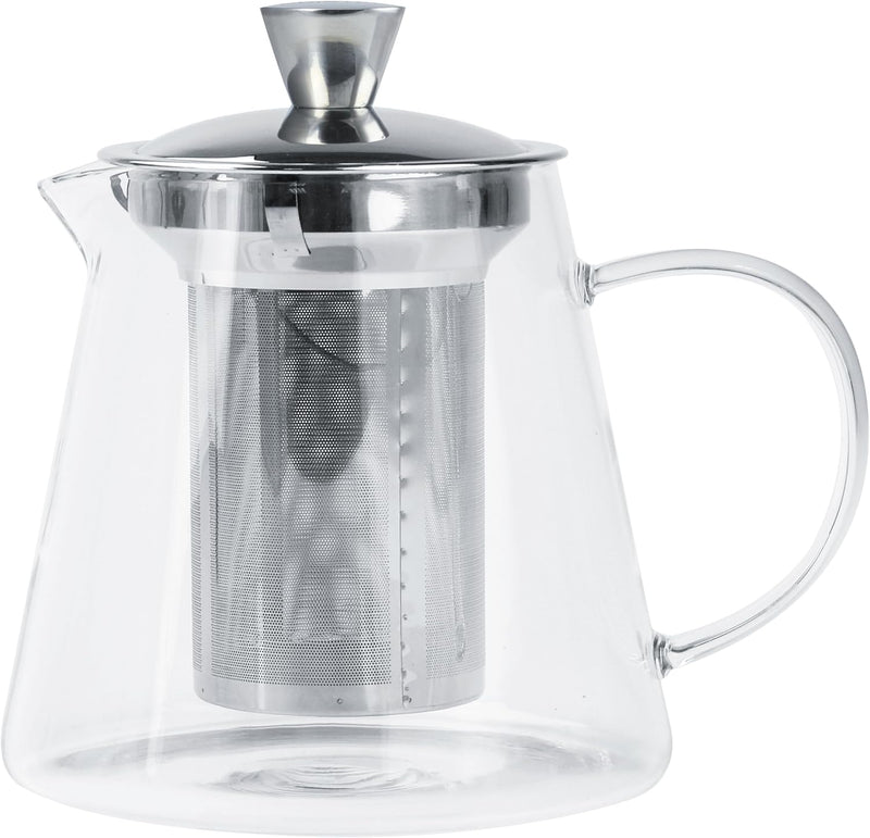 Cristel Oolong - 27 oz. Glass Teapot w/Stainless Steel Lid and Infuser