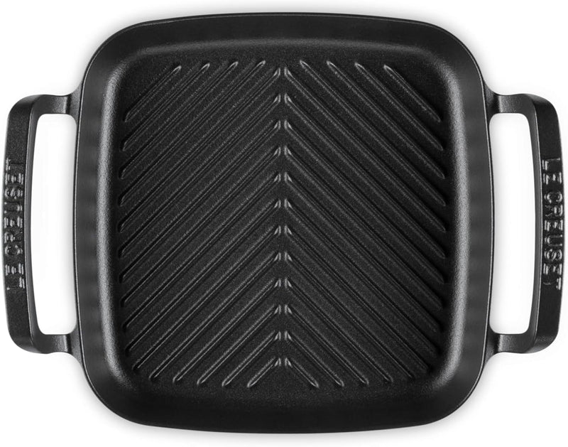 Le Creuset 10 1/4" Square Grill Pan - Alpine Outdoor Collection - Matte Black