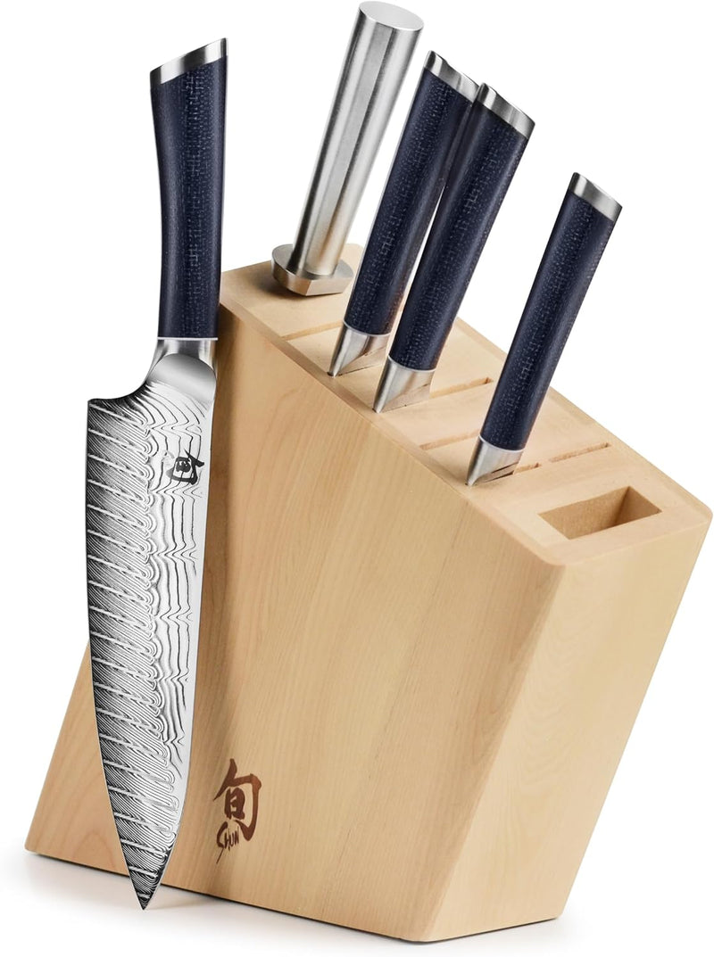 Shun Shiranami - 6 Pc. Knife Block Set