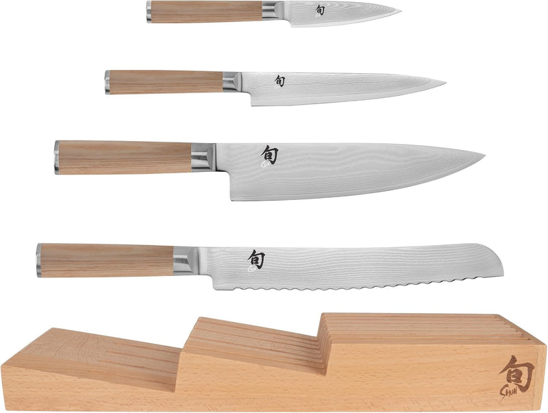 Shun Classic Blonde - 5 Pc. In-Drawer Knife Set