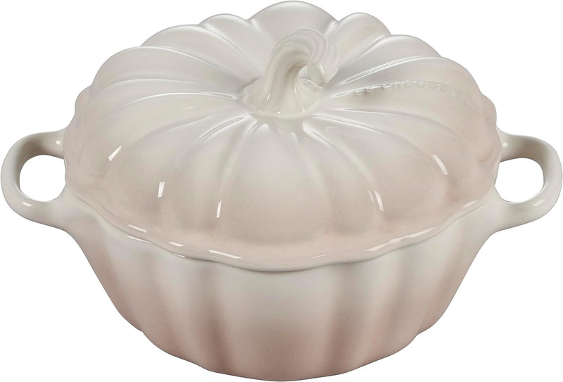 Le Creuset 12 oz. Stoneware Pumpkin Round Cocotte - Meringue