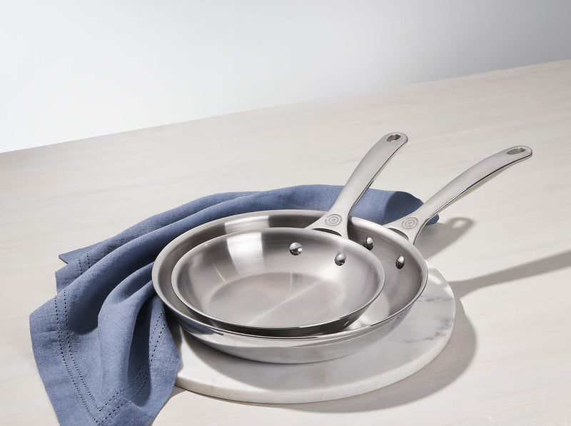 Le Creuset 2-Piece Fry Pan Set - Stainless Steel