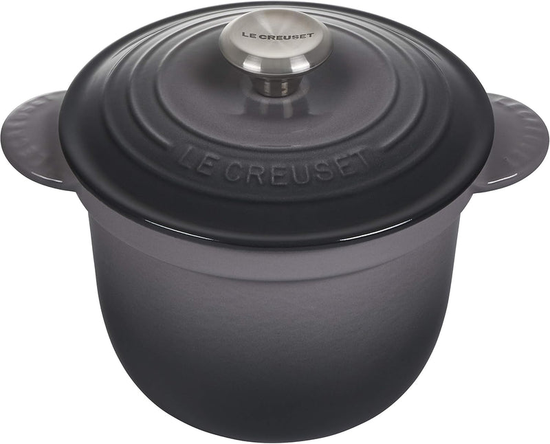 Le Creuset 2 1/4 Qt. Rice Pot w/Stainless Steel Knob & Stoneware Insert - Oyster