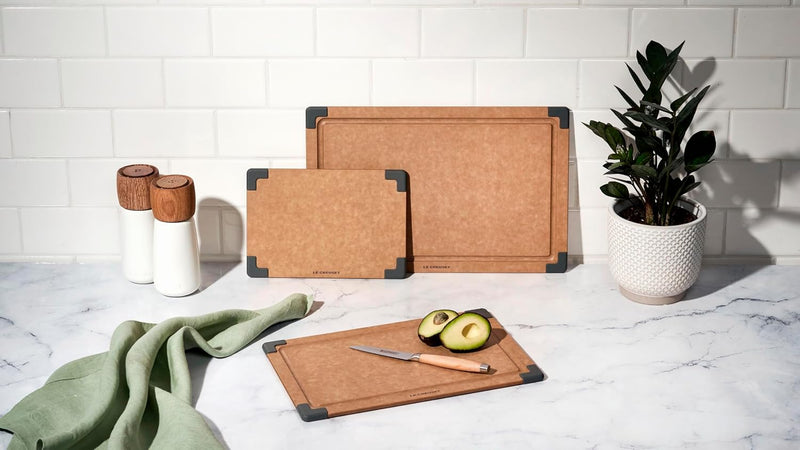 Le Creuset Set of 3 - Paper Fiber Cutting Boards - Oyster
