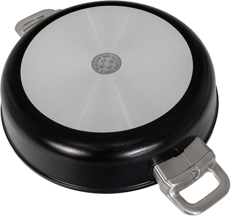 Swiss Diamond - 3.7 Qt. CHD Nonstick Sauteuse w/Glass Lid
