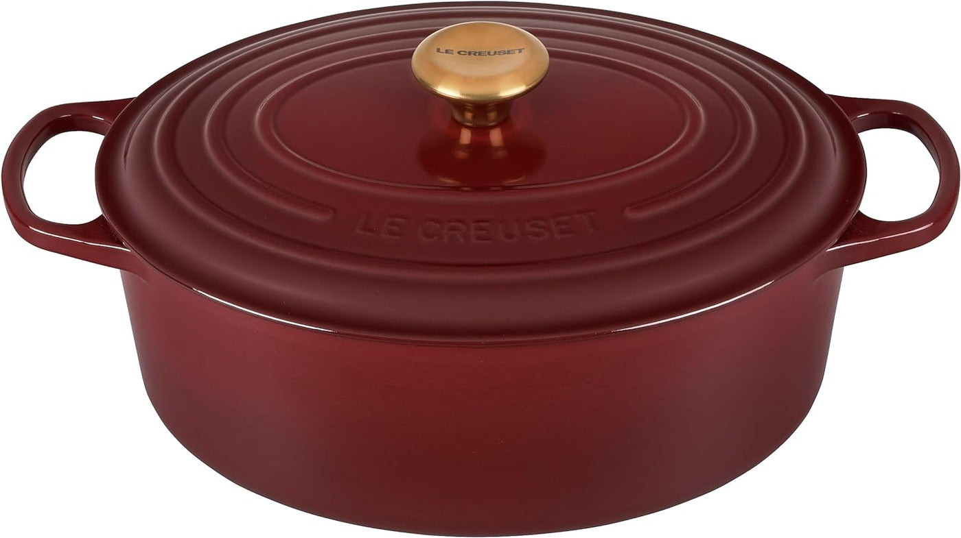 6-3/4 Quart Le Creuset Signature Enameled Cast Iron Oval French/Dutch