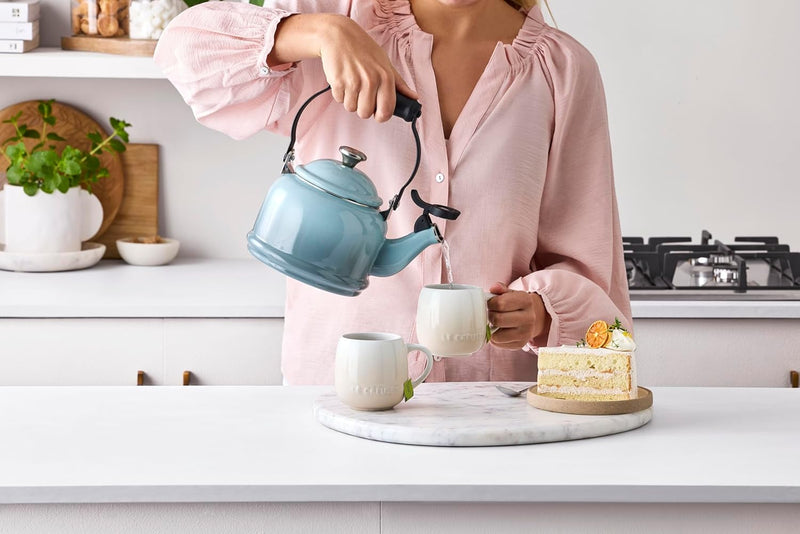 Le Creuset 1 1/4 Qt. Demi Kettle w/Light Gold Knob - Riviera