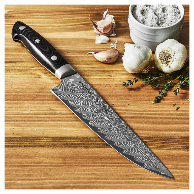 Henckels Zwilling Kramer Euroline Stainless Damascus - 8" Narrow Chef's Knife
