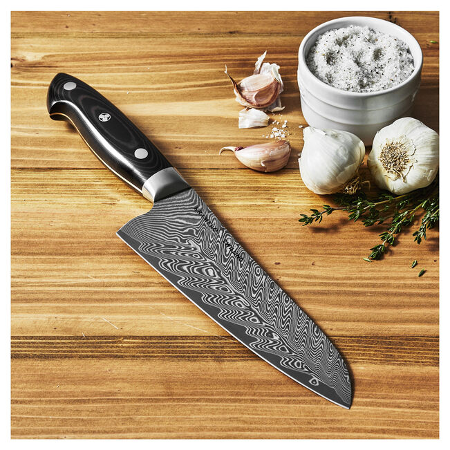 Henckels Zwilling Kramer Euroline Stainless Damascus - 7" Fine Edge Santoku Knife