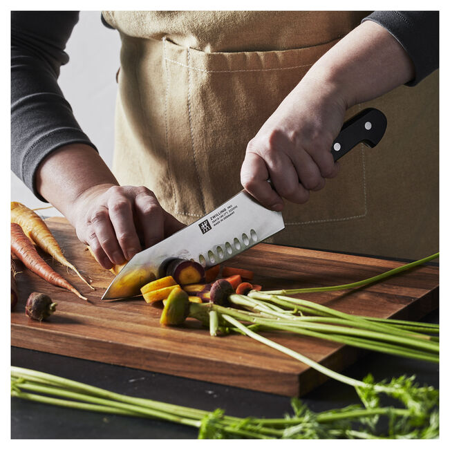 Henckels Zwilling Pro - 7" Hollow Edge Rocking Santoku Knife