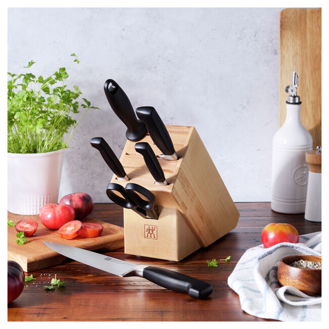 Henckels Zwilling Four Star  Eco - 7 Pc. Knife Block Set, Natural