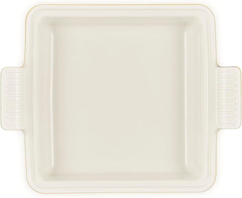 Le Creuset 2 1/2 Qt. (9") Heritage Covered Square Casserole - Nectar