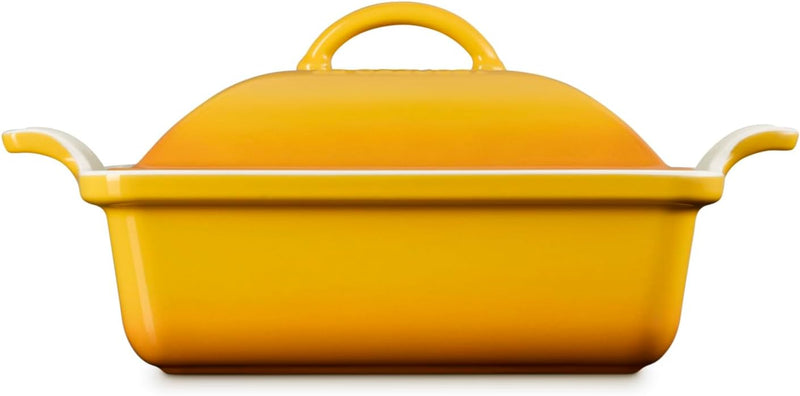 Le Creuset 2 1/2 Qt. (9") Heritage Covered Square Casserole - Nectar