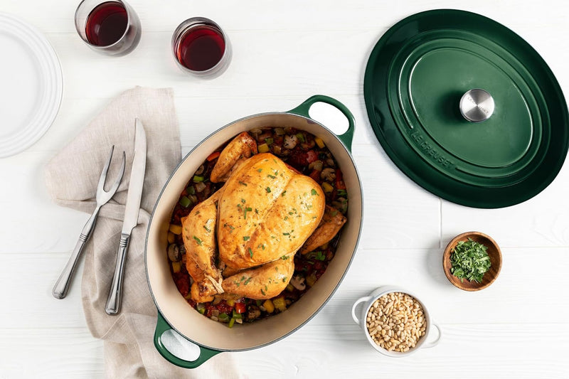 Le Creuset 8 Qt. Signature Oval Dutch Oven w/Stainless Steel Knob - Caribbean