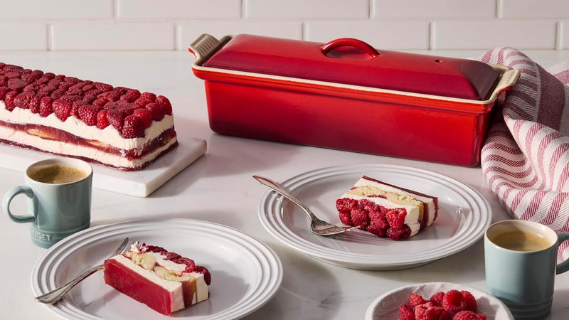 Le Creuset 2 Qt. (4" x 12 2/3") Pate Terrine - Cerise