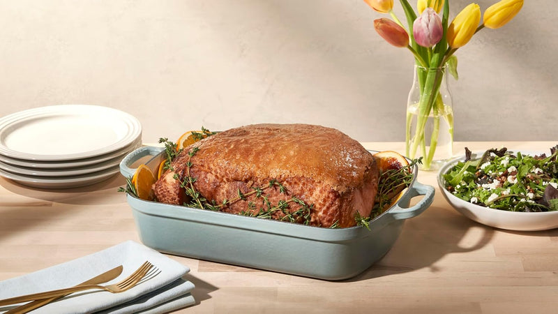 Le Creuset 5 1/4 Qt. (10" x 15 3/4") Signature Rectangular Roaster - Licorice