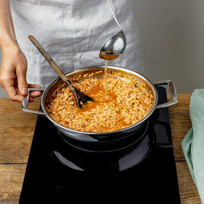 Cristel Castel'Pro Ultraply - 8" Deep Frying Pan w/2-Side Handles