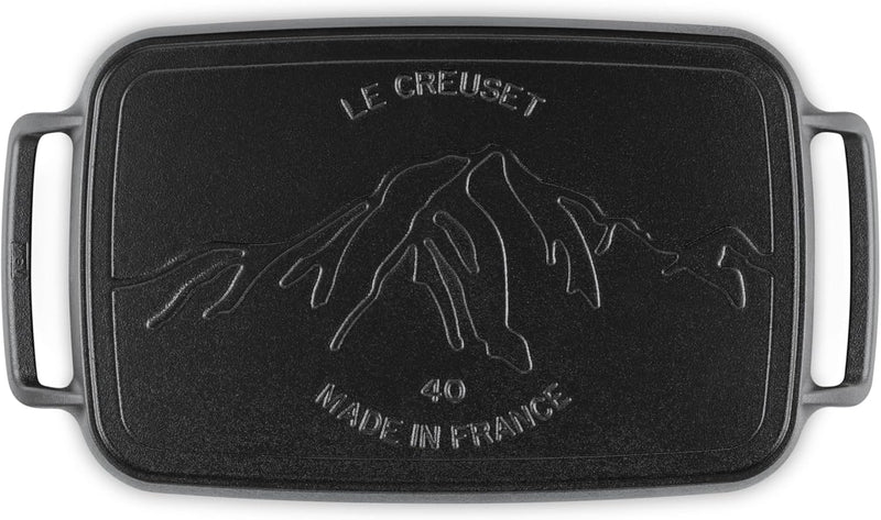 Le Creuset 11 3/4" Rectangular Griddle - Alpine Outdoor Collection - Matte Black