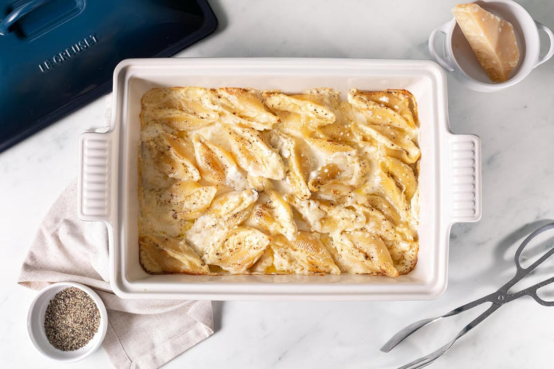 Le Creuset 4 Qt. (12" x 9") Heritage Covered Rectangular Casserole - Riviera