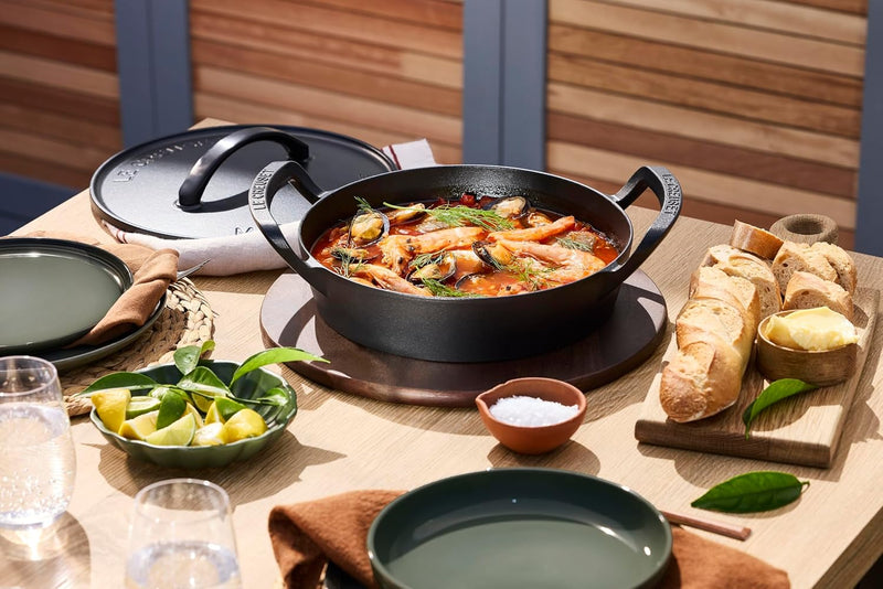Le Creuset 3.5 Qt. Round Utility Pan - Alpine Outdoor Collection - Matte Black