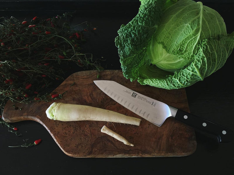 Henckels Zwilling Pro - 7" Hollow Edge Rocking Santoku Knife