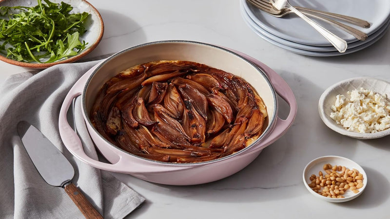 Le Creuset 2 Qt. (9 3/4") Heritage Enameled Cast Iron Tarte Tatin Dish - Flame