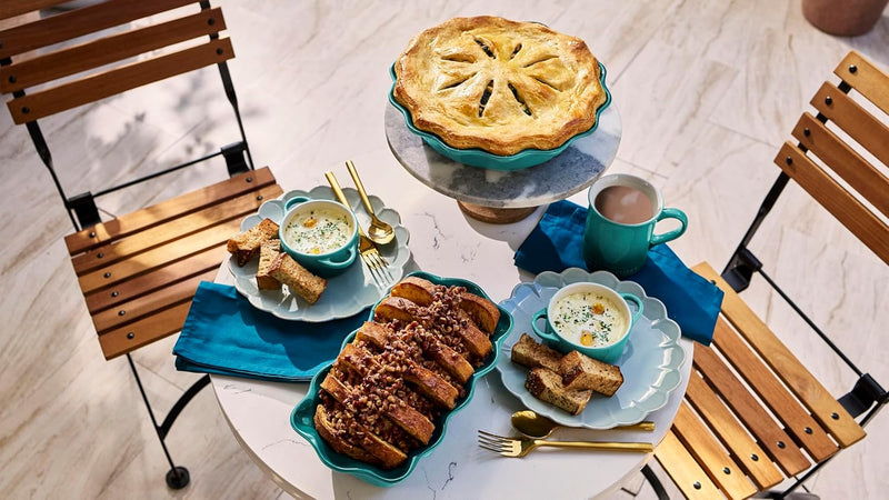 Le Creuset 9" Heritage Fluted Loaf Pan - Riviera