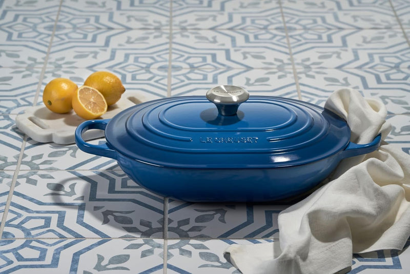 Le Creuset 3 3/4 Qt. Signature Oval Casserole w/Stainless Steel Knob - Marseille