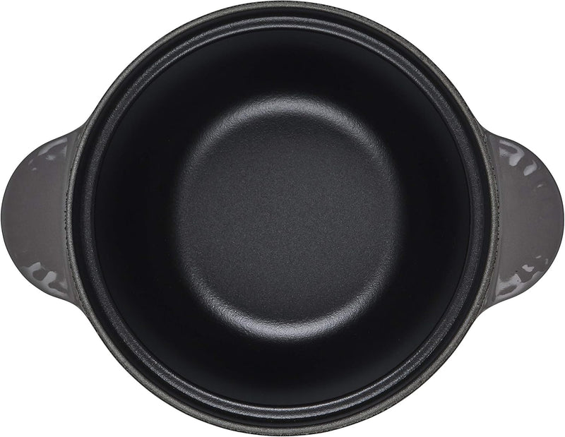 Le Creuset 2 1/4 Qt. Rice Pot w/Stainless Steel Knob & Stoneware Insert - Oyster