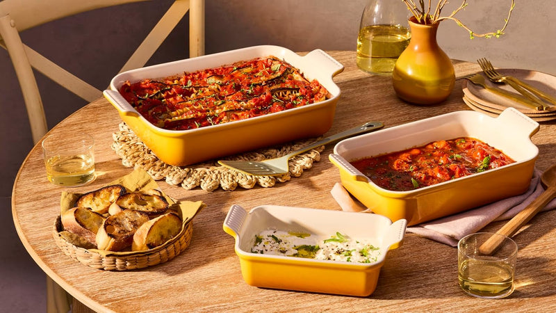 Le Creuset Set of 3 - Heritage Rectangular Dishes - Nectar