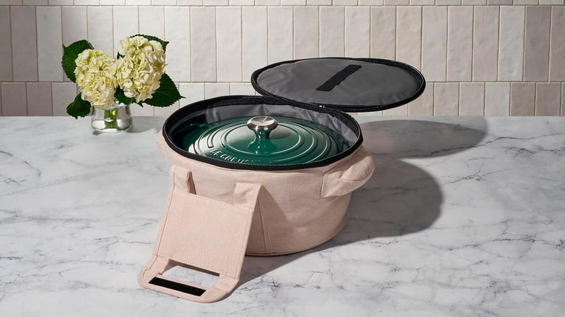 Le Creuset Large Round Dutch Oven Tote Bag - Ecru