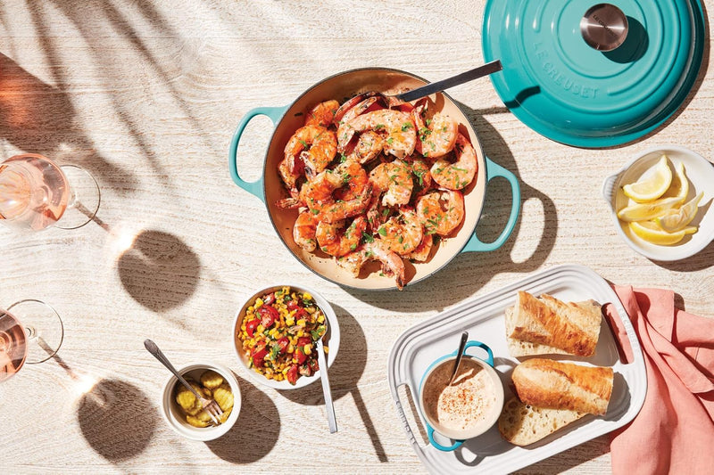 Le Creuset 2 1/4 Qt. Signature Braiser w/Stainless Steel Knob - Caribbean- Personalized Engraving Available