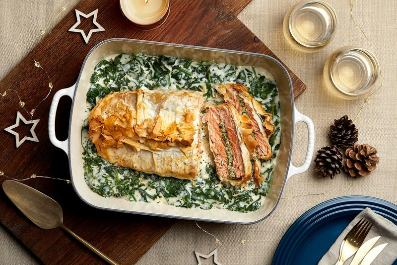 Le Creuset 5 1/4 Qt. (10" x 15 3/4") Signature Rectangular Roaster - Nectar