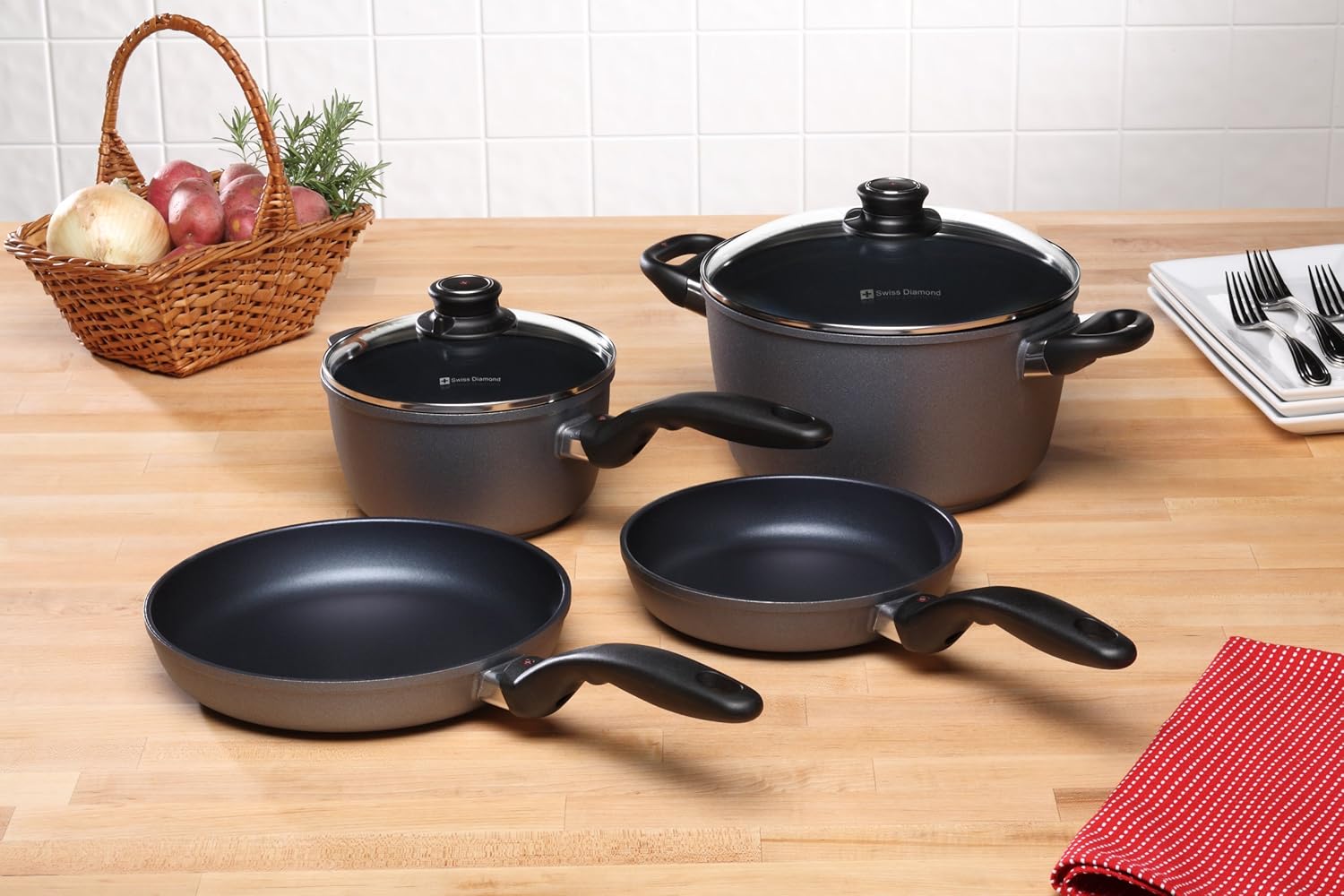 Swiss Diamond HD Cookware Set - Thumbnail 3