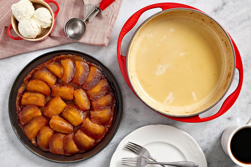 Le Creuset 2 Qt. (9 3/4") Heritage Enameled Cast Iron Tarte Tatin Dish - Sea Salt